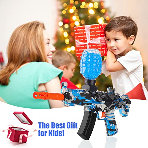 Electric Gel Ball Toy Automatic, Eco-Friendly Water Ball Beads Gun Toy, Water Ball Summer Toy with Water Beads and Goggles, for Outdoor Game, Ages 12+