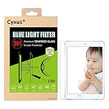 Cyxus Blue Light Filter 9H Tempered Glass Screen Protector Compatible for iPad Air 2, Great for Kids