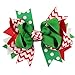 Mookiraer® Christmas Cute Baby's and Girl's Grosgrain Hair Bows Hair Clips Barrettes 6 Pack (SD567)