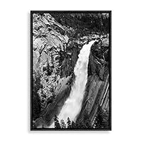 Framed Canvas Wall Art Waterfall Canvas Prints Home Artwork Decoration for Living Room,Bedroom - 16x24 inches