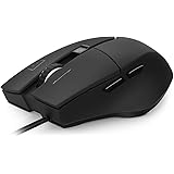 Velocifire V9 Ergonomic Gaming Mouse 9800 Laser Sensor Programmable RGB Wired Mouse Black
