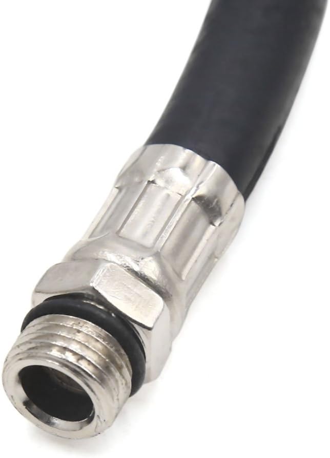 Sourcingmap 13mm Thread Dia Car Tire Inflator Hose W/ 90 Degree Valve Extension, Silver Tone,gold Tone,black, 17 x 15 x 1.5 cm - Image 4
