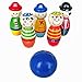 Bowling Ball ，BeautyVanChildren Toys Wooden Bowling Ball Skittle Funny Shape for Kids Game