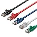 Rankie RJ45 Cat6 Snagless Ethernet Patch Cable, 5-Pack, 7 Feet, 5-Color Combo