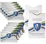 RFID Blocking Sleeves Set Designed to Stop Identity Theft & Electronic Pickpocketing | Includes 10 Credit Card Sleeves & 2 Passport Protectors by Cyber Praetorian