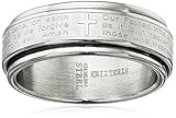 Steeltime Men's 18k Gold Plated Our Father Prayer