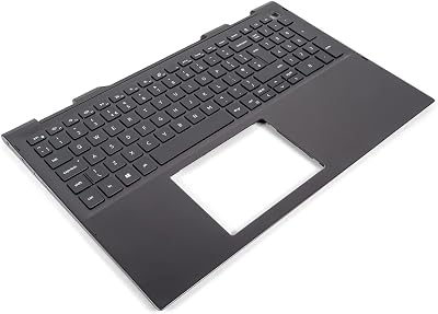 Dell Inspiron 7500 7506 2-in-1 Black Palmrest UK English Backlit Keyboard