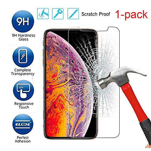 1/2/3pcs Fingerprints Residue Tempered Glass Screen Cover Screen Protector for iPhone XR/iPhone Xs/iPhone Xs max Whole Sale 3pcs Under 10 Dollar (for XS, 1pc)