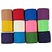 Juvale Self Adherent Bandage Wrap - 2 in x 5 yd, 24 Rolls, Multicolor - Elastic Cohesive Adhesive Bandage for Tattoo Grip & Sport Tape, Vet Wrap & Wrist Support