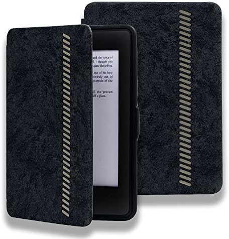 For Amazon Kindle Paperwhite Case , Aogek Slim Environmental Protection PU Cover with Autowake(Fit 6 inch 6th generation new Kindle Paperwhite 2013 2015 2016) (Gray)