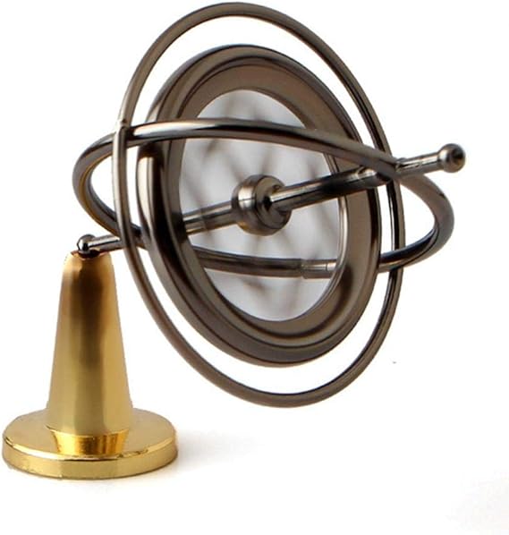 Metal Gyroscope Toy with Pedestal,Foonee Balance Spinner Toy for