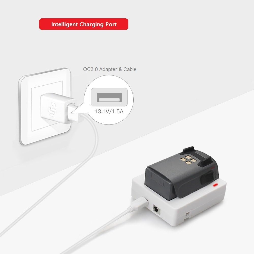 Hotsmile DJI Spark Charging Hub Intelligent Flight Battery Charger Compatible DJI Spark Original Charging Adapter