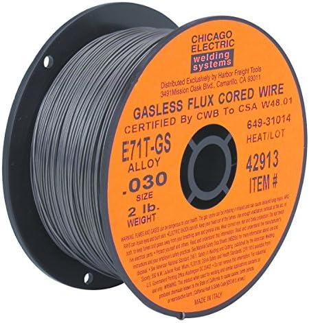 0.030 in. E71T-GS Flux Core Welding Wire, 2 lb. Roll Special by Chicago Electric Welding