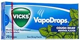 Vicks Vapodrops Cough Drops, Menthol, 20 Ct (Pack of 3)