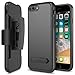 iPhone 8 Plus Case Holster, Maxboost DuraSlim Pro Apple iPhone 8 Plus / iPhone 7 Plus Holster Kickstand + Swivel Belt Clip Holder [Black] Dual Layer Protection / Shock-Absorbing / Smooth Grip (2017)