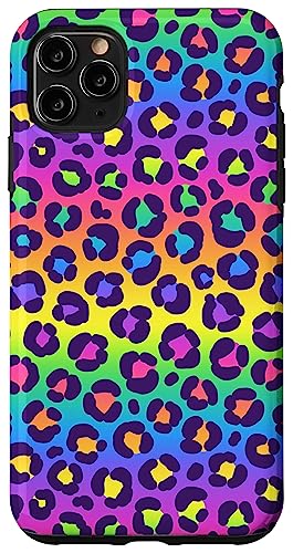 Rainbow Leopard Spotted Print Pattern Cheetah Girls Women Case for iPhone 11 Pr…