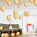 100Pcs 12Inch Thicken Round Pearlescent Latex Balloons- Gold & Silver Latex Balloons -Bachelorette Wedding Birthday Hawaii Party Decoration Supplies