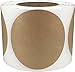 Natural Kraft Color Coding Labels for Organizing Inventory 4 Inch Round Circle Dots 500 Total Adhesive Stickers On A Roll