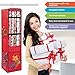 ProPik Hanging Gift Wrap Organizer, Wrapping Paper Storage Bag, Swivel Hanger 360 Degree Multiple Pockets & Loops, Holds Up to 25 Rolls 40 Inch, Space for Ribbons Bows Gift Wrap Folds Flat (Red)