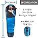 Viking Trek 350x Lightweight Adult Sleeping Bag – Warm & Breathable, Compact Camping Gear for Hiking and Backpacking - Camping Essentials - Includes 100% Waterproof Stuff Sack