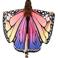 VESNIBA Prop Soft Fabric Butterfly Wings Shawl Fairy Ladies Nymph Pixie Costume Accessory