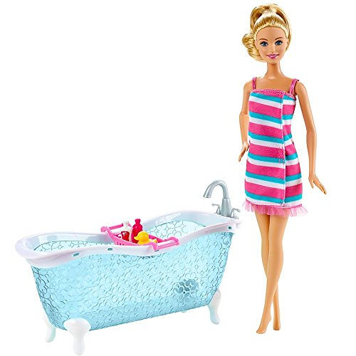barbie en el baño