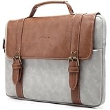 kayond PU Leather 14-14.1 inch Laptop Sleeve Briefcase- Brown