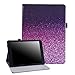 HDE Case for New iPad 9.7 (2018/2017) - Leather Folio Cover Slim Fit Smart-Shell Multi-Angle Vintage Stand for iPad 9.7 Inch (5th and 6th Generation) (Pink Glitter)