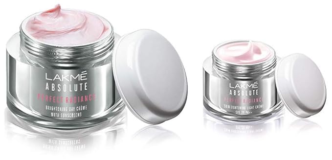 Lakme Perfect Radiance Fairness Day Creme 50 g & Lakme Absolute Perfect Radiance Skin Lightening Light Creme, 50g