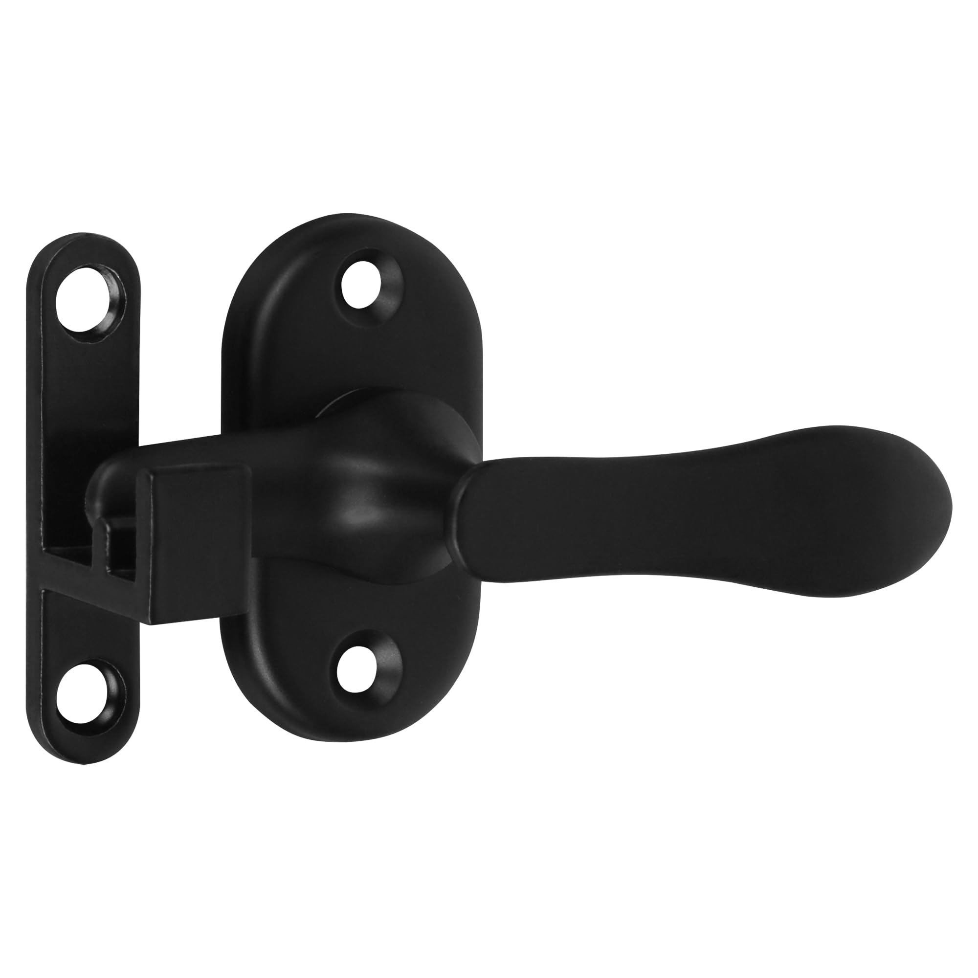 Photo 1 of Alise Flip Latch Lock, 360 Degree Swinging Gate Latches Door Lock, SUS304 Stainless Steel Gate Hardware for Gate Sliding Door Cabinet Window, Matte Black