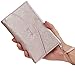 Travelambo Rfid Blocking Passport Holder Wallet & Travel Wallet Envelope Various Colors (rose gold with neck/wrist strap)