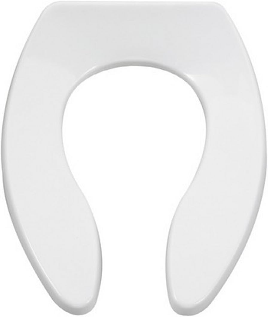 American Standard 5905.100.020 Extra HeavyDuty Elongated Commercial Toilet Seat, White, Toilet