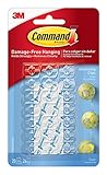 Command Decorating Clips, Clear, 55-Clip