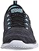 Skechers Sport Women's Glider Deep Space Fashion Sneaker,Black/Aqua,10 M US