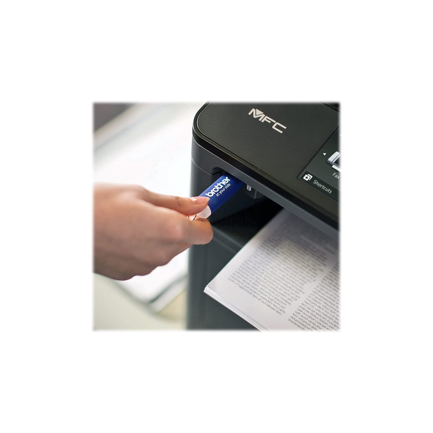 Brother MFC MFC-L5850DW Laser Multifunction Printer-Monochrome-Copier/Fax/Scanner-42 ppm Mono Print-1200x1200 dpi Print-Automatic Duplex Print-50000 Pages-300 Sheets Input-1200 dpi Optical
