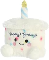 Aurora Palm Pals Happy Birthday Cake 5in Soft Toy White view 7