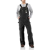 Amazon.com: Carhartt Men's Loose Fit Firm Duck Bib Overall, Black
