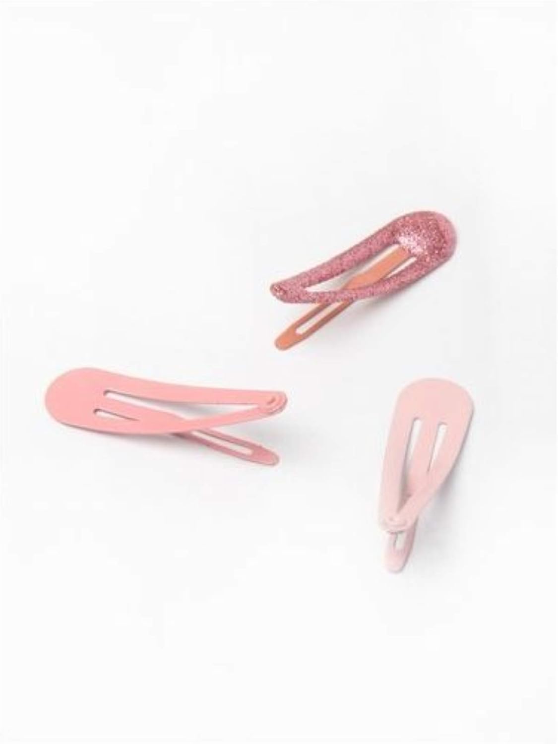Set of 6 Pink Hair Clips Snap Bendies Sleepies 4cm, 1 count (Pack of 6) - Image 5