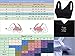 PRETTYWELL Sleep Bras for Women, Comfort Seamless Wireless Stretchy Sports Bra,3 Pack Yoga Bras, with Removable Pads