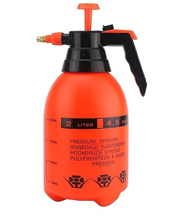 Tip&Top creation Garden Spray Bottle 2 Liter, Water Sprinkler Pump Lawn, Flowers, Plants with Fertilizers, Pesticides, Herbicides Pressure Sprayer Gun (Multicolor)