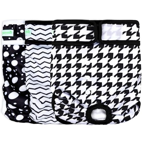 Wegreeco Washable Reusable Dog Diapers 3 Pack Small