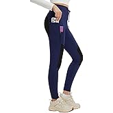 baleaf Women's Fleece Lined Hiking Pants Ripstop Snow Water Resistant Leggings Zip Pockets Thermal Warm Winter Tights Gear