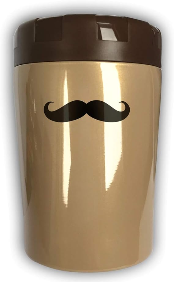 Amazon Co Jp Mikal ミカオ 真空断熱 スープジャー フードコンテナー 500ml 広口 まる底 ランチボックス おもしろいな髭の変装 ステンレスクック 保温 保冷 弁当箱 ピンク 服 ファッション小物