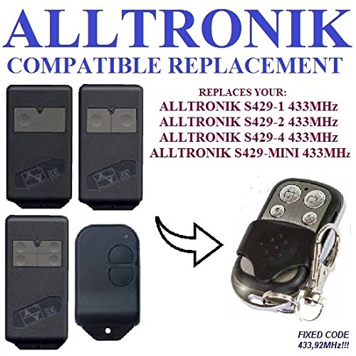 ALLTRONIK S429-1, S429-2, S429-4, S429-MINI kompatibel handsender, klone fernbedienung, 4-kanal 433,92Mhz fixed code. Top Qua