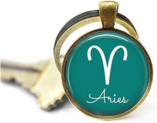 Amazon Com Memory Aries Symbol Key Ring 21 March 19 April Birth Sign Star Sign Zodiac Key Chain Jewelry