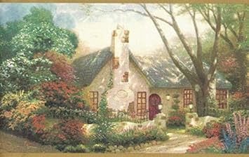 6 875 In X 15 Ft Prepasted Wallpaper Borders Garden Wall Paper Border Mn5005 Amazon Com