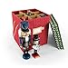 Santas Bags Holiday Collectibles & Nutcracker Storage Box with Dividers (Polka Dot)