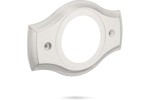 KAIWAYINNO Renovation Shower Faucet Valve Cover Plate for Remodel from 2& 3 Handle Faucet to 5"-7" Diameter 1 Handle Trim Kit, Compatible with Any Brand Cover Plate (Brushed Nickel)