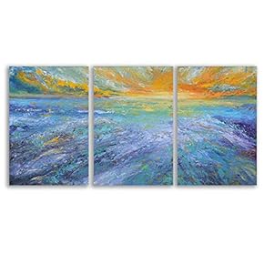 Wall26-3 Panel Canvas Wall Art-Chromatic-Giclee Painting Wall Bedroom Living House Decoration Home Art - 16"x24" x 3 Panels