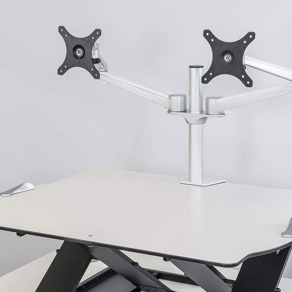 Posturite Opløft Dual Monitor Arm, White - Image 3